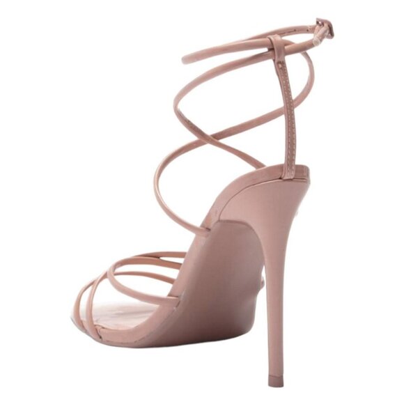 Strappy High Heel Stiletto Sandals Nude - Picture 2 of 2